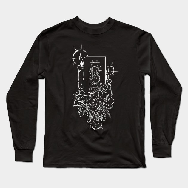 Tarot - Balance Long Sleeve T-Shirt by Cosmic Queers